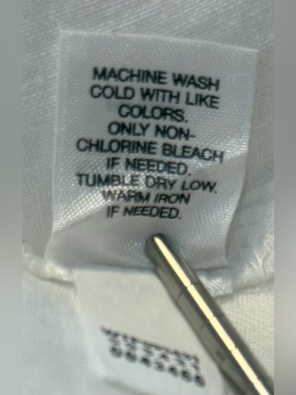 J.Jill 100% Linen Tunic Top Pintuck V neck w. Mother of Pearl Buttons -White- XL - Picture 9 of 10